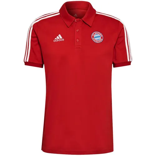 Adidas FC Bayern München 3-Streifen Poloshirt Herren rot