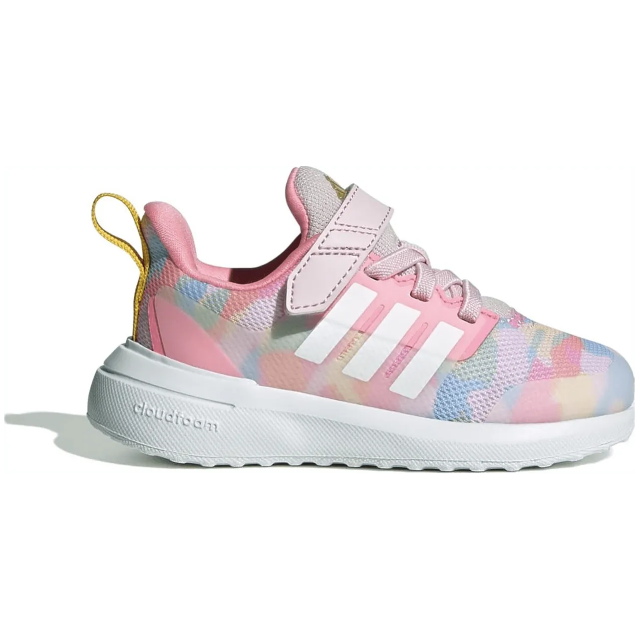 Adidas Fortarun 2.0 Cloudfoam Sport Running Elastic Lace Top Strap Schuh Kinder pink