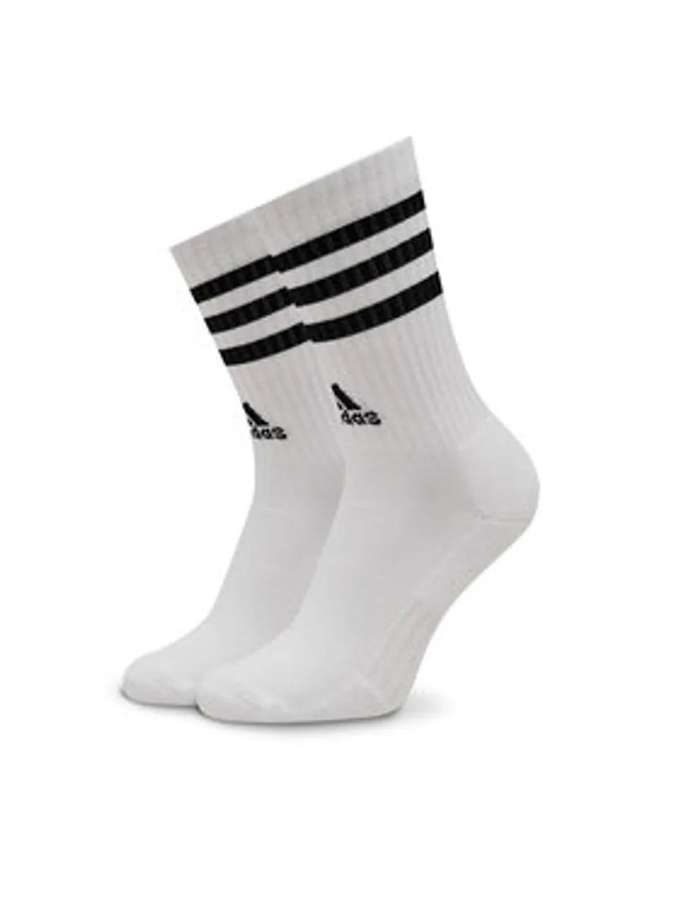 adidas Hohe Unisex-Socken 3-Stripes Cushioned Crew Socks 3 Pairs IC1323 Grau