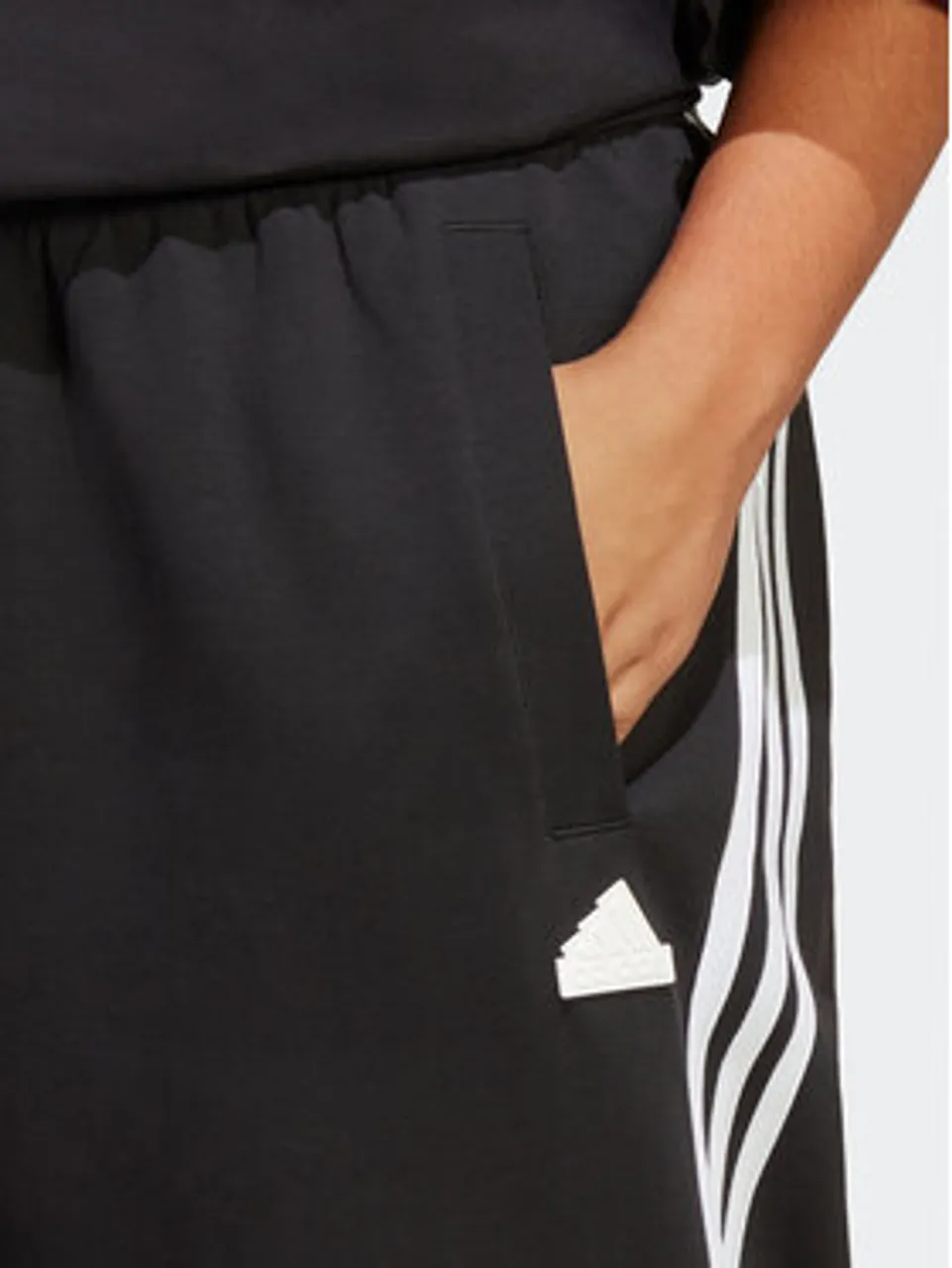 adidas Jogginghose Future Icons 3-Stripes Regular Tracksuit Bottoms (Plus Size) HT4703 Schwarz Regular Fit
