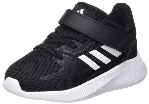 adidas Jungen Unisex Kinder Runfalcon 2.0 Running Shoe, Core Black/Cloud White/Silver Metallic,