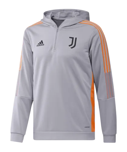 adidas Juventus Turin HalfZip Hoody Grau