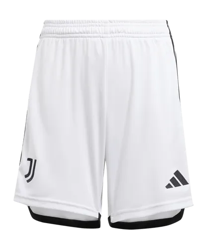 adidas Juventus Turin Short Away 2023/2024 Kids Weiss