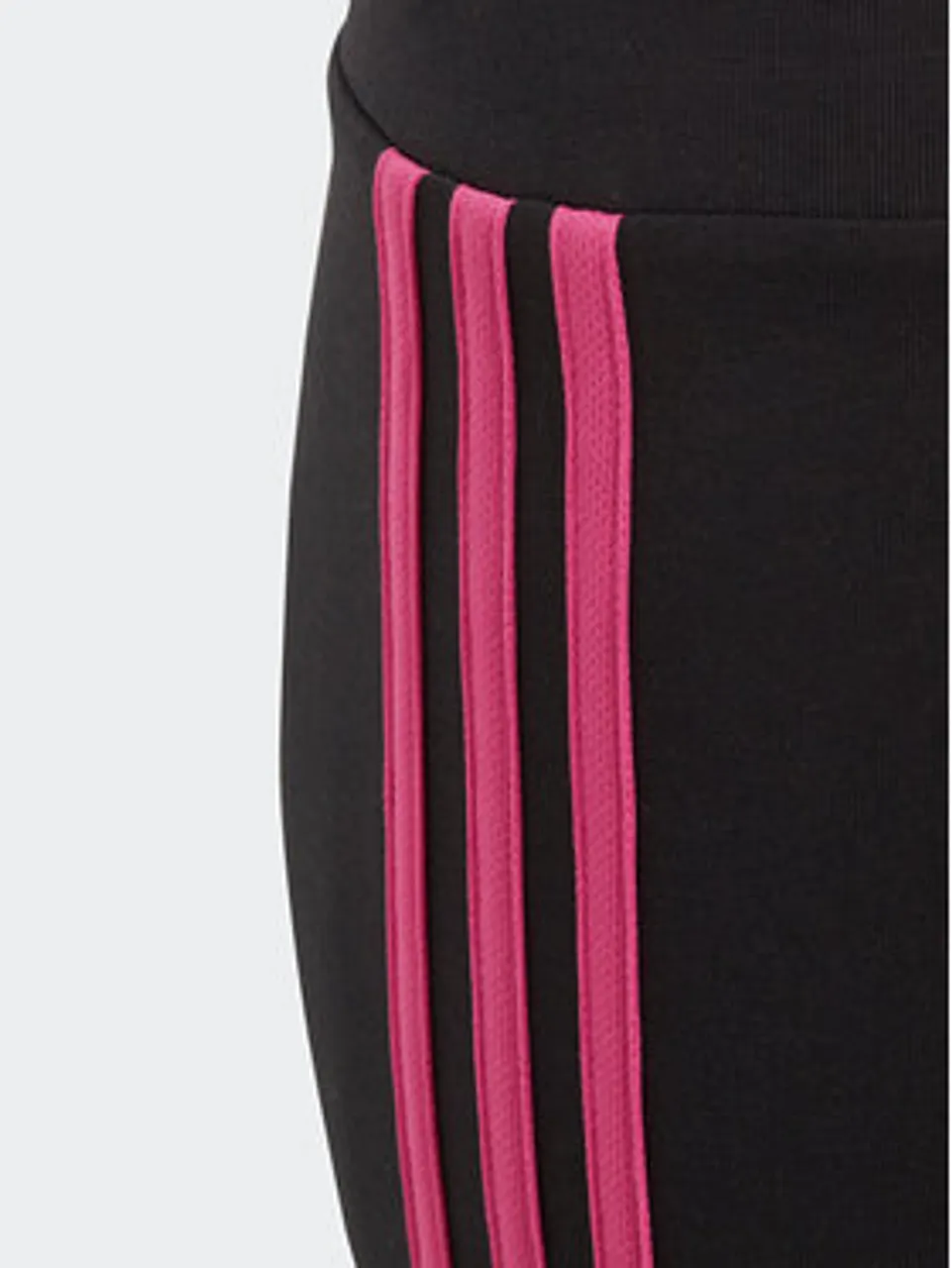 adidas Leggings Essentials 3-Stripes Cotton IC3627 Schwarz Tight Fit