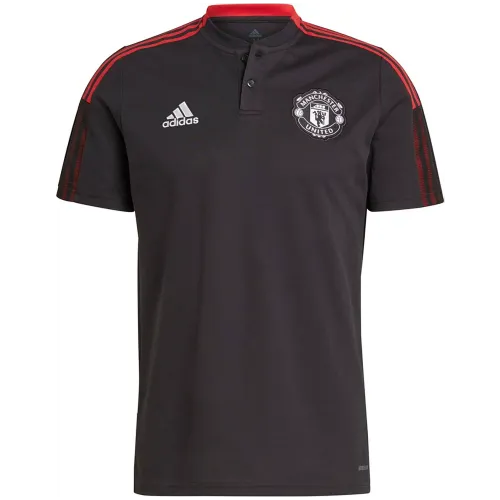 Adidas Manchester United Tiro Poloshirt Herren schwarz