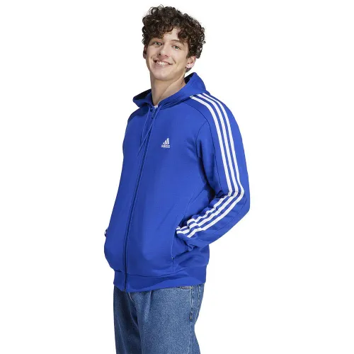 adidas Men's Essentials Fleece 3-Stripes Full-Zip Hoodie