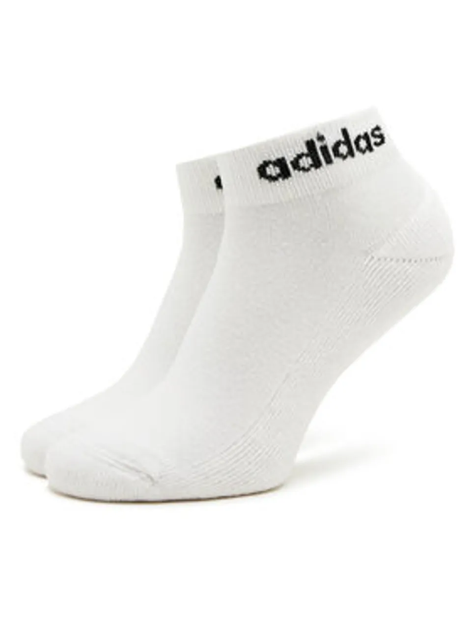adidas Niedrige Unisex Socken Linear Ankle Socks Cushioned Socks 3 Pairs HT3457 Weiß