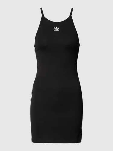adidas Originals Kleid mit Label-Streifen in Black