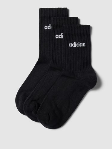 adidas Originals Socken mit Label-Details im 3er-Pack in Schwarz