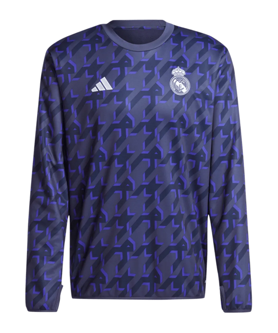 adidas Real Madrid Prematch Warmtop 2023/2024 Blau