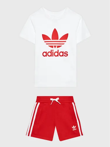 adidas Set T-Shirt und Shorts IB9894 Weiß Regular Fit