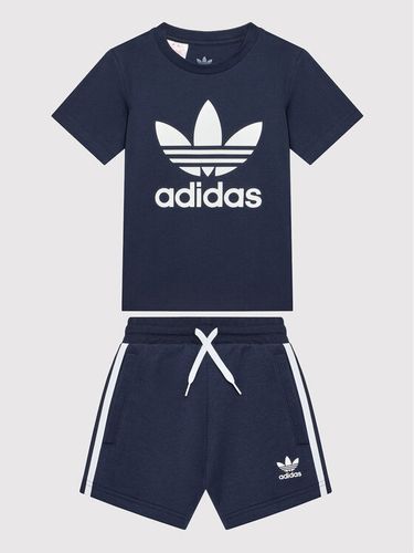 adidas Set T-Shirt und Sportshorts adicolor HK2970 Dunkelblau Regular Fit