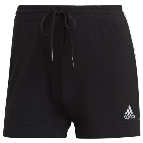 adidas Shorts Essentials Slim 3-Stripes - Schwarz/Weiß Damen