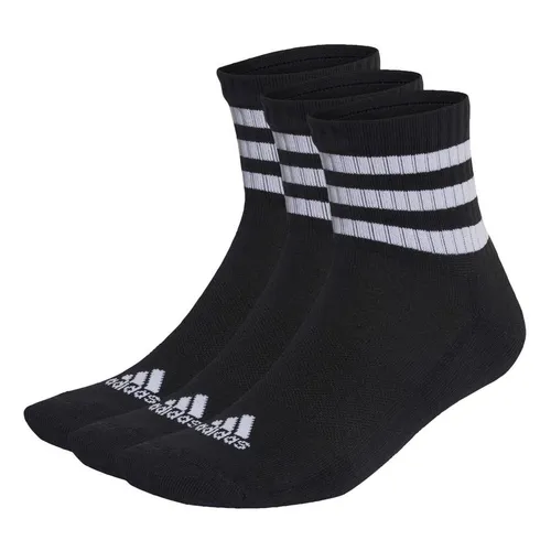 adidas Socken 3-Stripes Cushioned Sportswear Mid-Cut 3er-Pack - Schwarz/Weiß