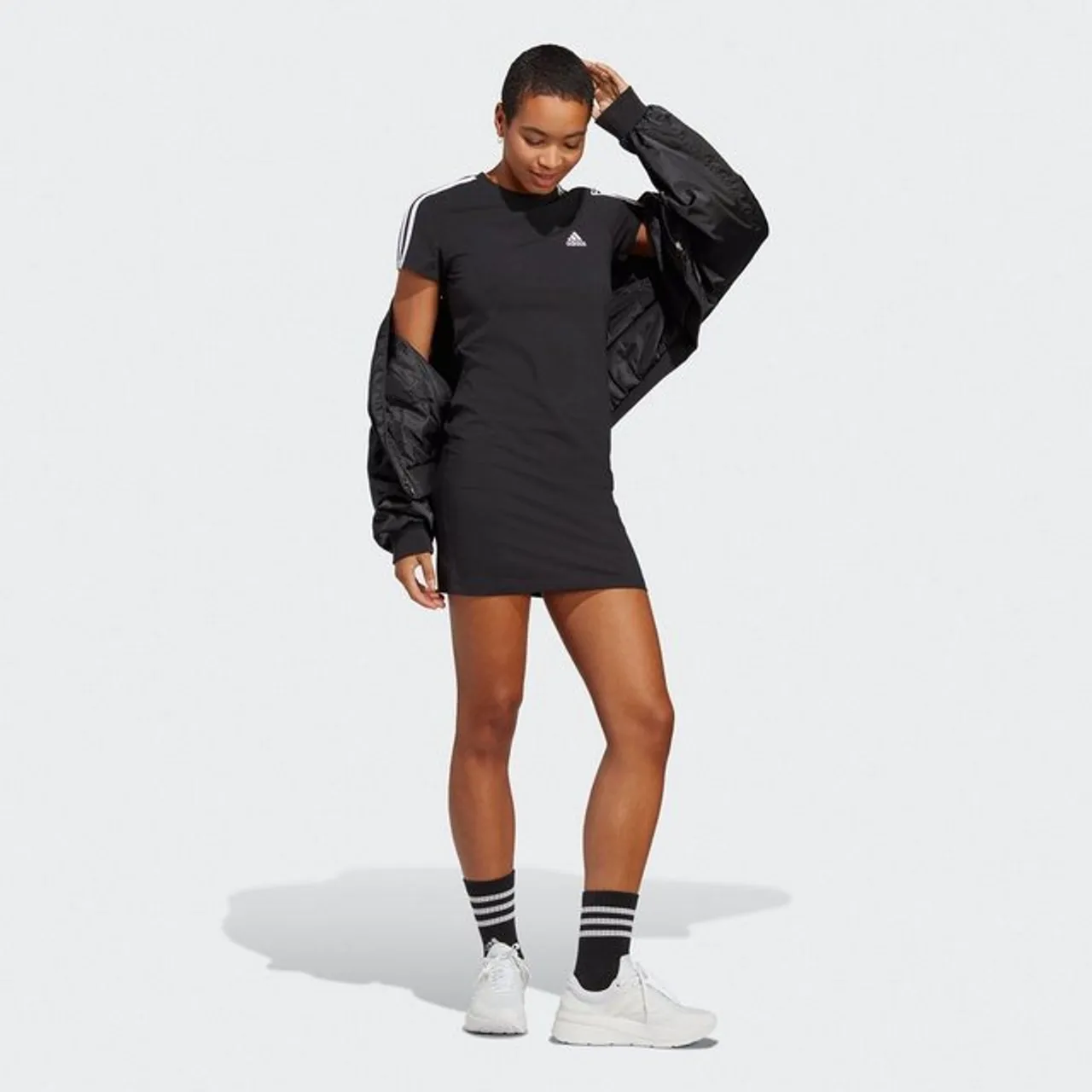 adidas Sportswear Shirtkleid ESSENTIALS 3STREIFEN KLEID (1-tlg)
