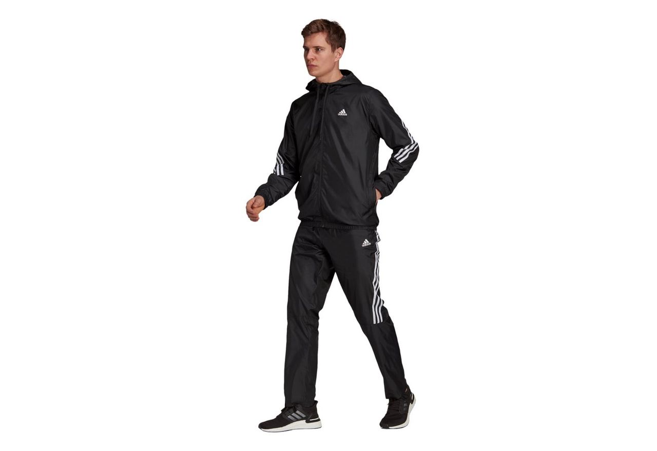 adidas Sportswear Trainingsanzug »MTS Wvn Hooded BLACK/BLACK«