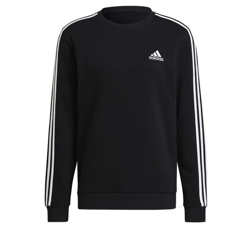adidas Sweatshirt 3-Stripes Fleece - Schwarz/Weiß