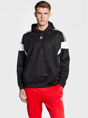adidas Sweatshirt Adicolor Classics Cut Line Hoodie HS2065 Schwarz Loose Fit