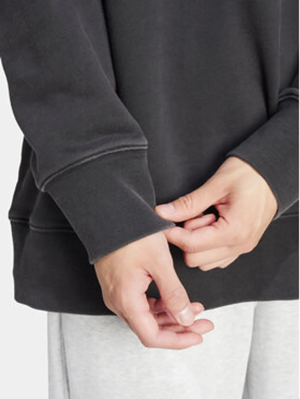 adidas Sweatshirt adicolor Outline Trefoil IU2350 Schwarz Loose Fit