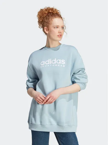 adidas Sweatshirt ALL SZN Fleece Graphic IL3248 Himmelblau Loose Fit