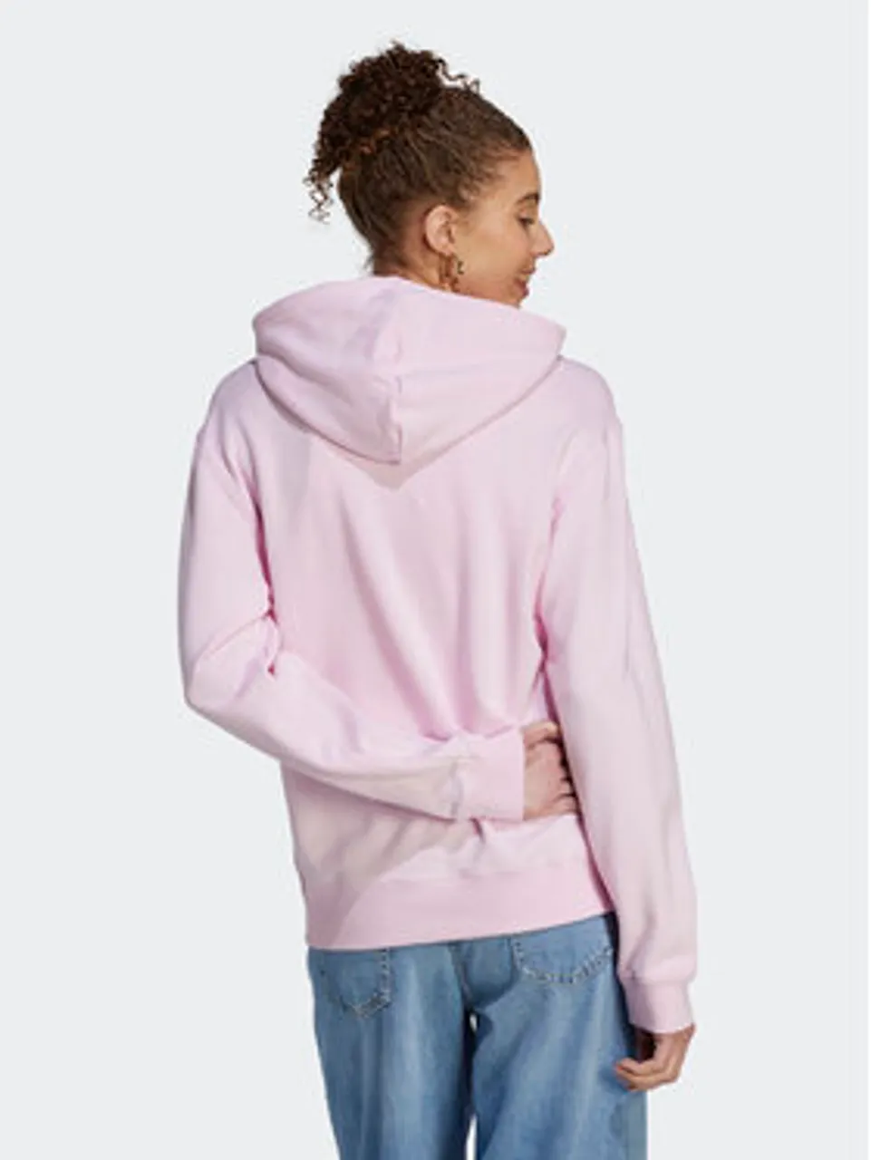 adidas Sweatshirt Essentials Linear Hoodie IL3343 Rosa Regular Fit