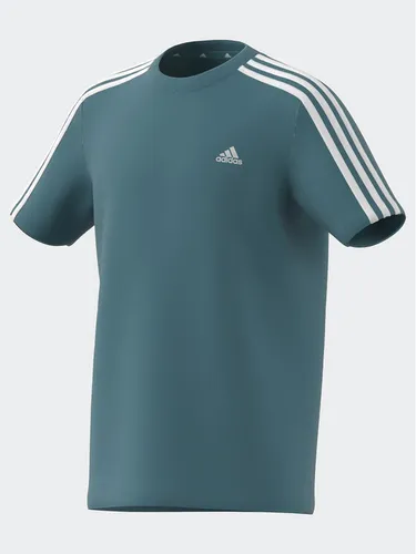 adidas T-Shirt Essentials 3-Stripes Cotton T-Shirt IJ6269 Türkisfarben Regular Fit