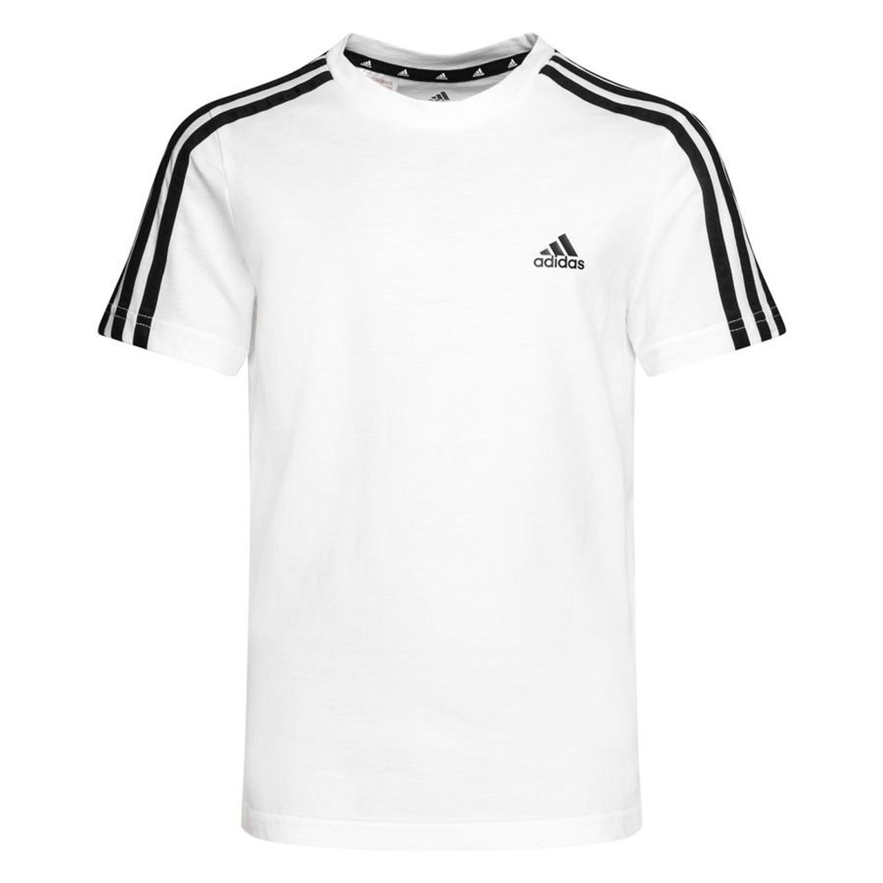 adidas T-Shirt Essentials 3-Stripes - Weiß/Schwarz Kinder