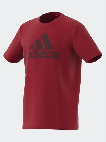 adidas T-Shirt Essentials Big Logo Cotton T-Shirt IJ6262 Rot Regular Fit