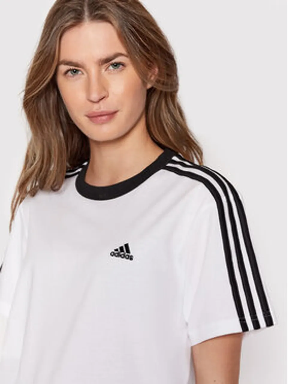 adidas T-Shirt Essentials H10201 Weiß Relaxed Fit