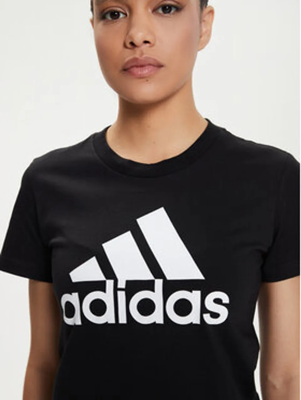 adidas T-Shirt Essentials Logo GL0722 Schwarz Regular Fit
