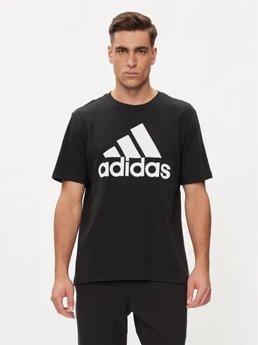 adidas T-Shirt Essentials Single Jersey Big Logo T-Shirt IC9347 Schwarz Regular Fit