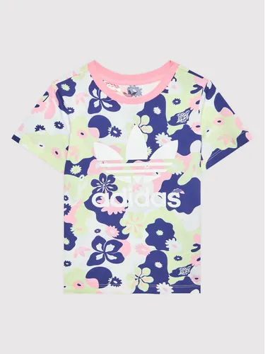 adidas T-Shirt Flower Allover Print HE6930 Bunt Regular Fit
