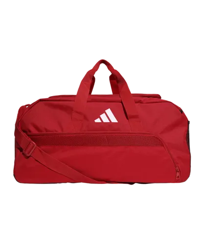 adidas Tiro League Duffel Bag Gr. M Rot Schwarz