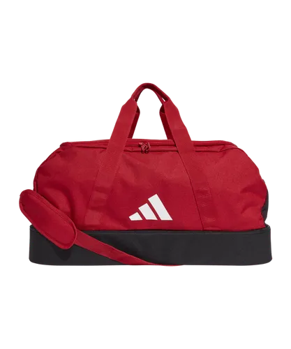 adidas Tiro League Duffel Bag Gr. M Rot Weiss