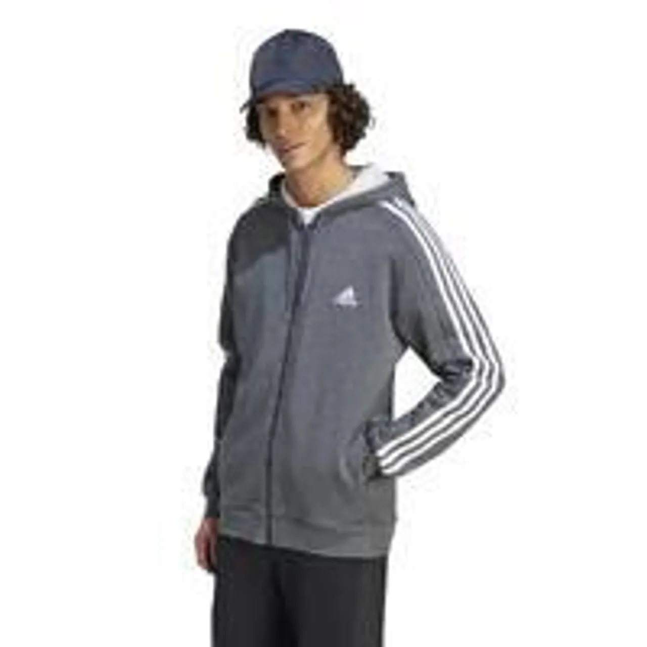 Adidas Trainingsjacke mit Kapuze Herren - grau