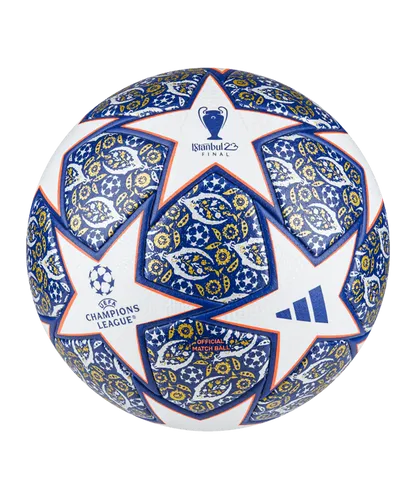 adidas UCL Pro Istanbul Spielball Weiss Blau