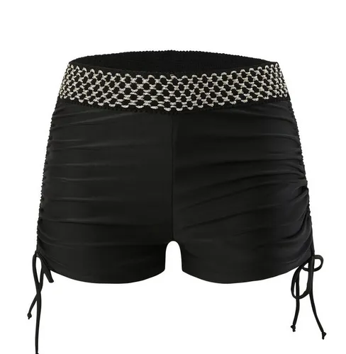 AFAZ New Trading UG Shorts Schnell trocknende Strand-Badeshorts mit hoher Taille für Damen