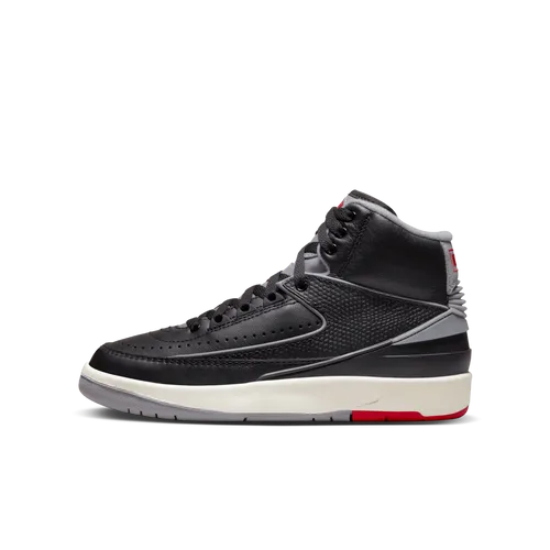 Air Jordan 2 Retro Schuh für ältere Kinder - Schwarz