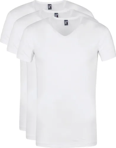 Alan Red Oklahoma Stretch T-Shirt V-Ausschnitt (3er-Pack)