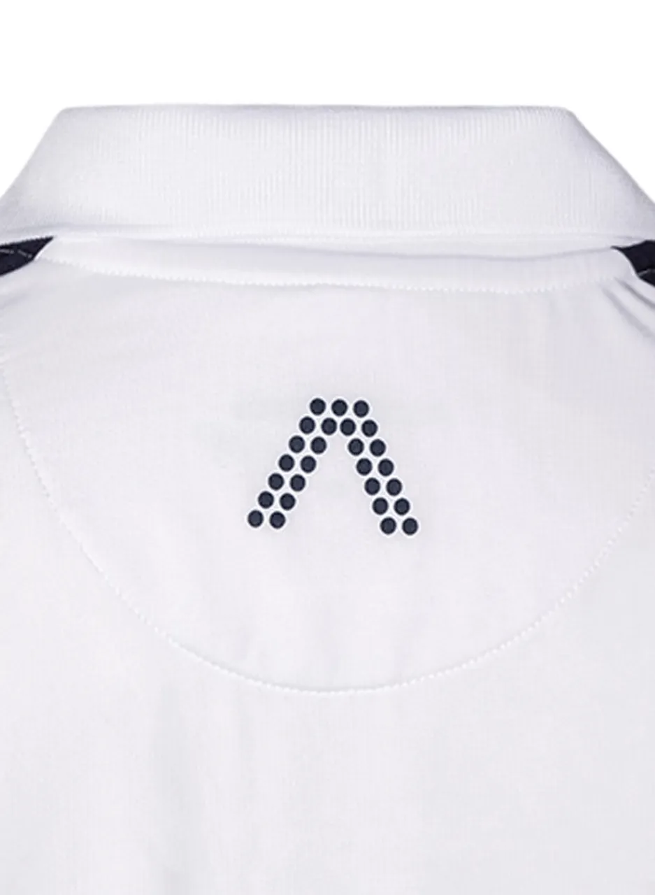 Alberto Golf Herren Polo-Shirts Weiß Funktionsfaser