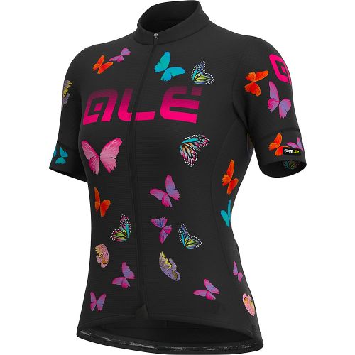 Alé Women's PRR Butterfly Jersey - BLACK-PINK}  - M}