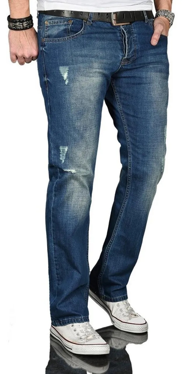 Alessandro Salvarini Regular-fit-Jeans ASJulio mit geradem Bein