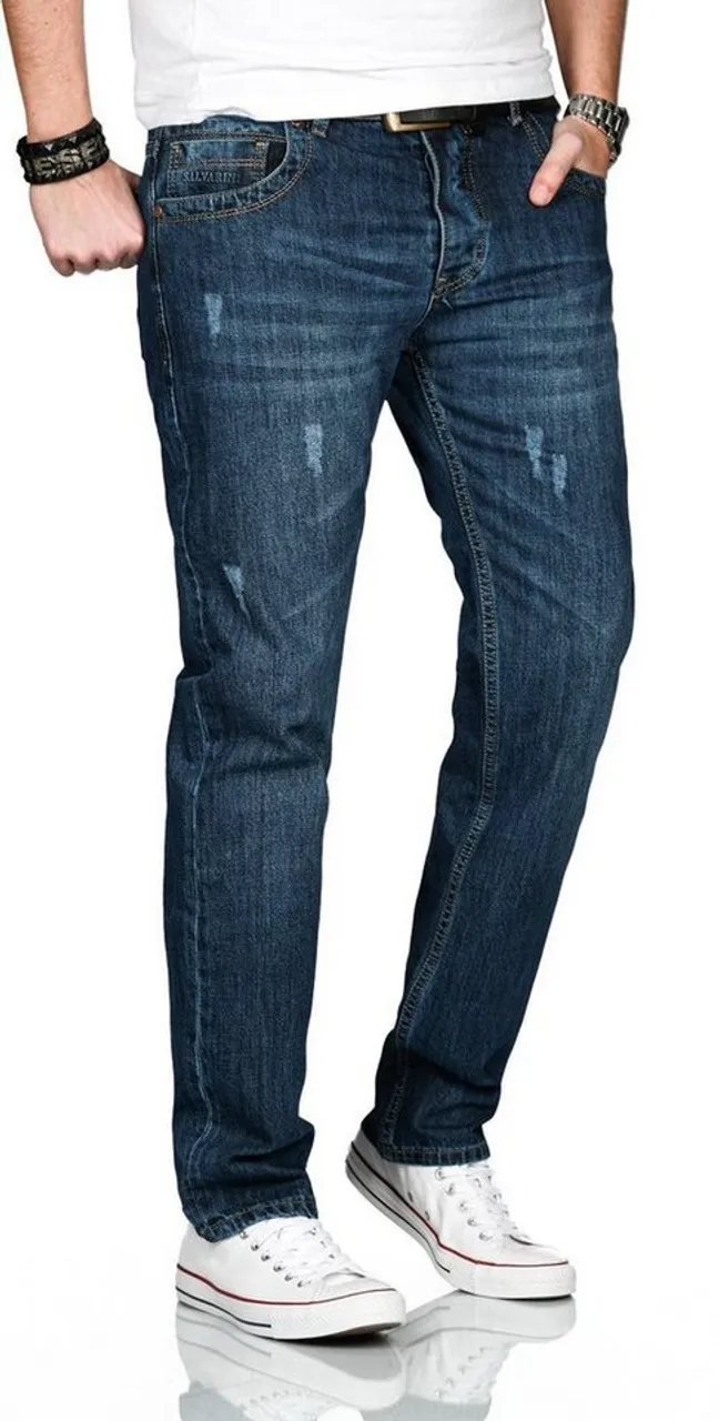 Alessandro Salvarini Straight-Jeans ASCarlo mit geradem Bein