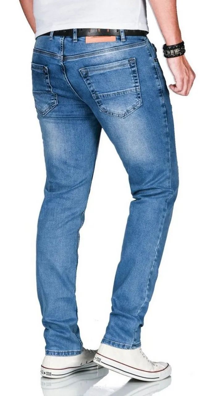 Alessandro Salvarini Straight-Jeans ASCatania mit used look Effekt und mit 2% Elasthan