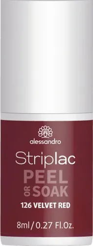 Alessandro Striplac Peel or Soak 126 Velvet Red 8 ml