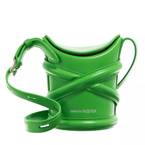 Alexander McQueen Beuteltasche - The Curve Mini Bucket Bag - Gr. unisize - in Grün - für Damen