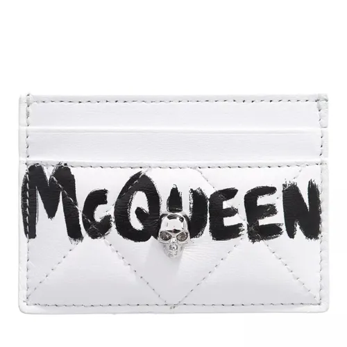 Alexander McQueen Portemonnaie - Card Holder Leather - Gr. unisize - in Weiß - für Damen