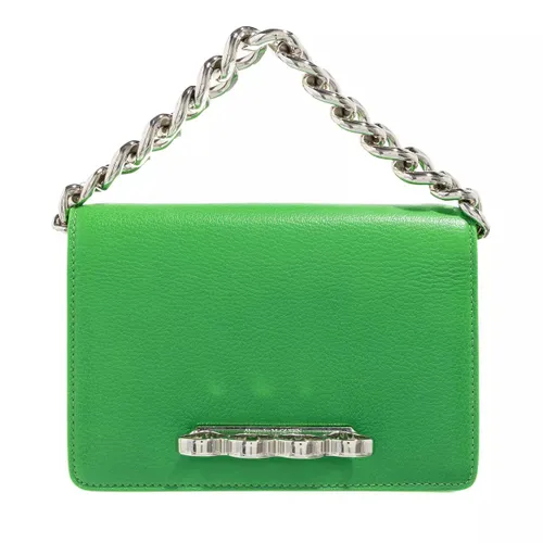 Alexander McQueen Satchel Bag - Four Ring Mini Chain Bag - Gr. unisize - in Grün - für Damen