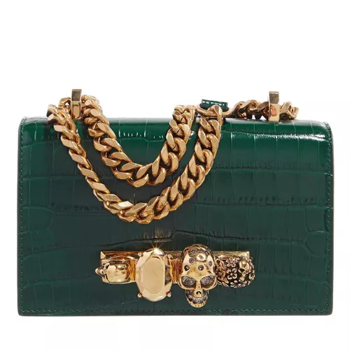 Alexander McQueen Satchel Bag - Mini Jewelled Satchel Bag - Gr. unisize - in Grün - für Damen
