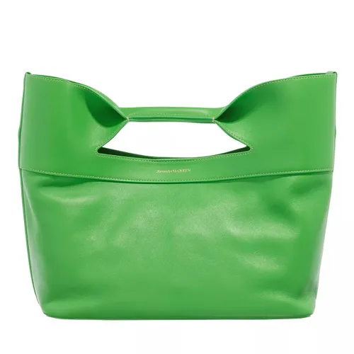 Alexander McQueen Tote - The Bow Small Handle Bag Leather - Gr. unisize - in Grün - für Damen
